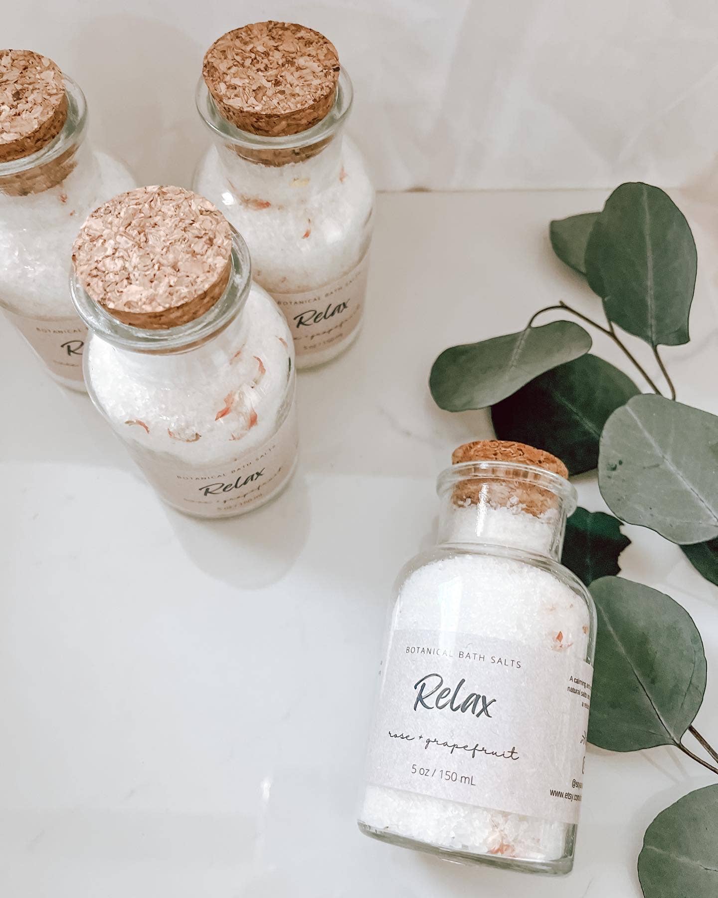 Rose + Grapefruit Bath Salts - Willow and Queen