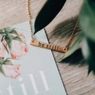 Be Still Bar Necklace - Willow and Queen