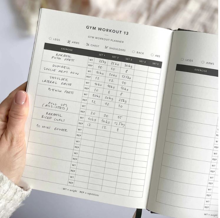 My Daily Fitness Planner -  Workout and Meal Planner | Multiple Color Options - Willow and Queen