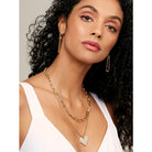 Layered Chain And Pearl Heart Pendant Necklace - Willow and Queen