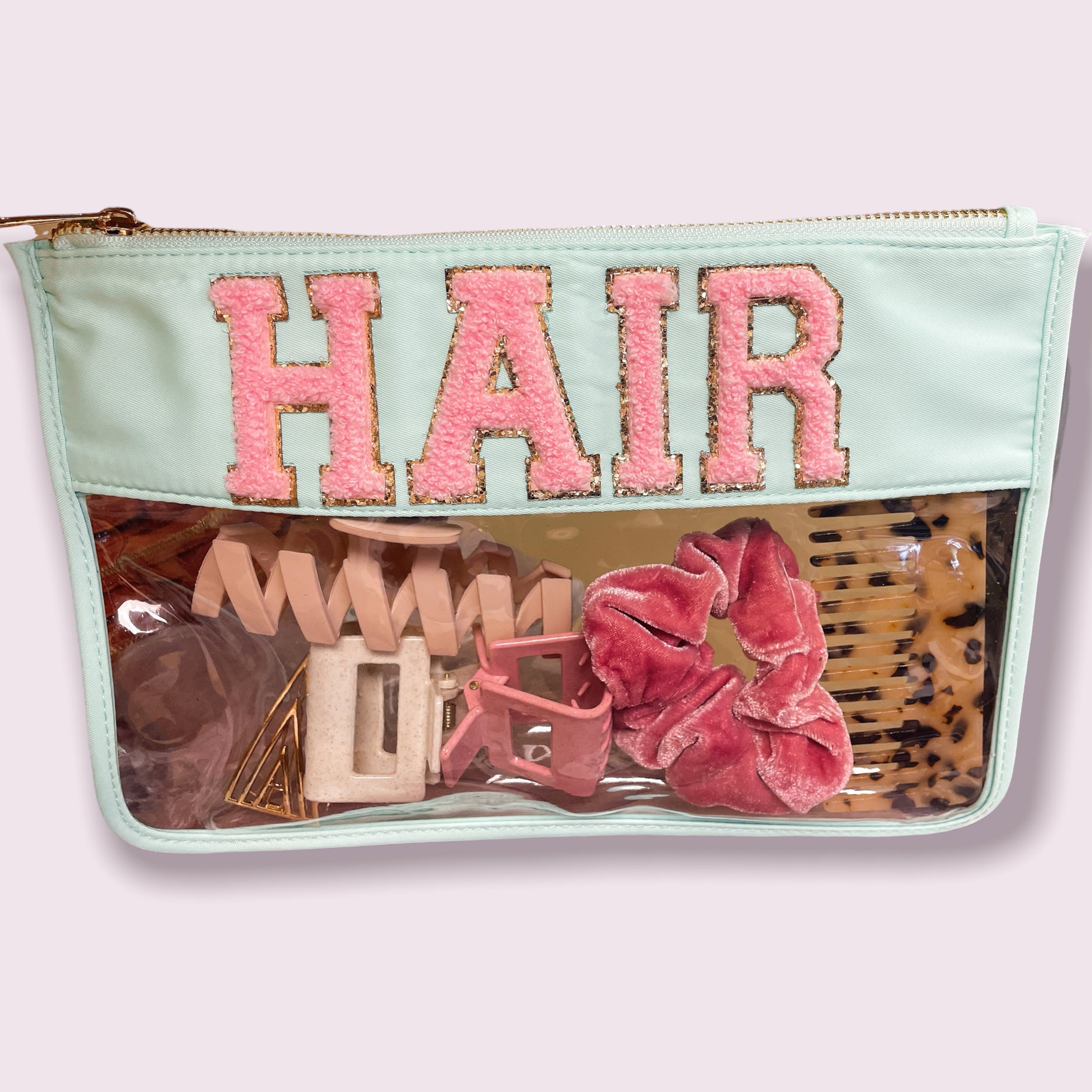 Hair Mint Clear Pouch Luxury - Willow and Queen