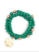 Matte Beaded Wrap Charm Bracelet | Multiple Colors - Willow and Queen
