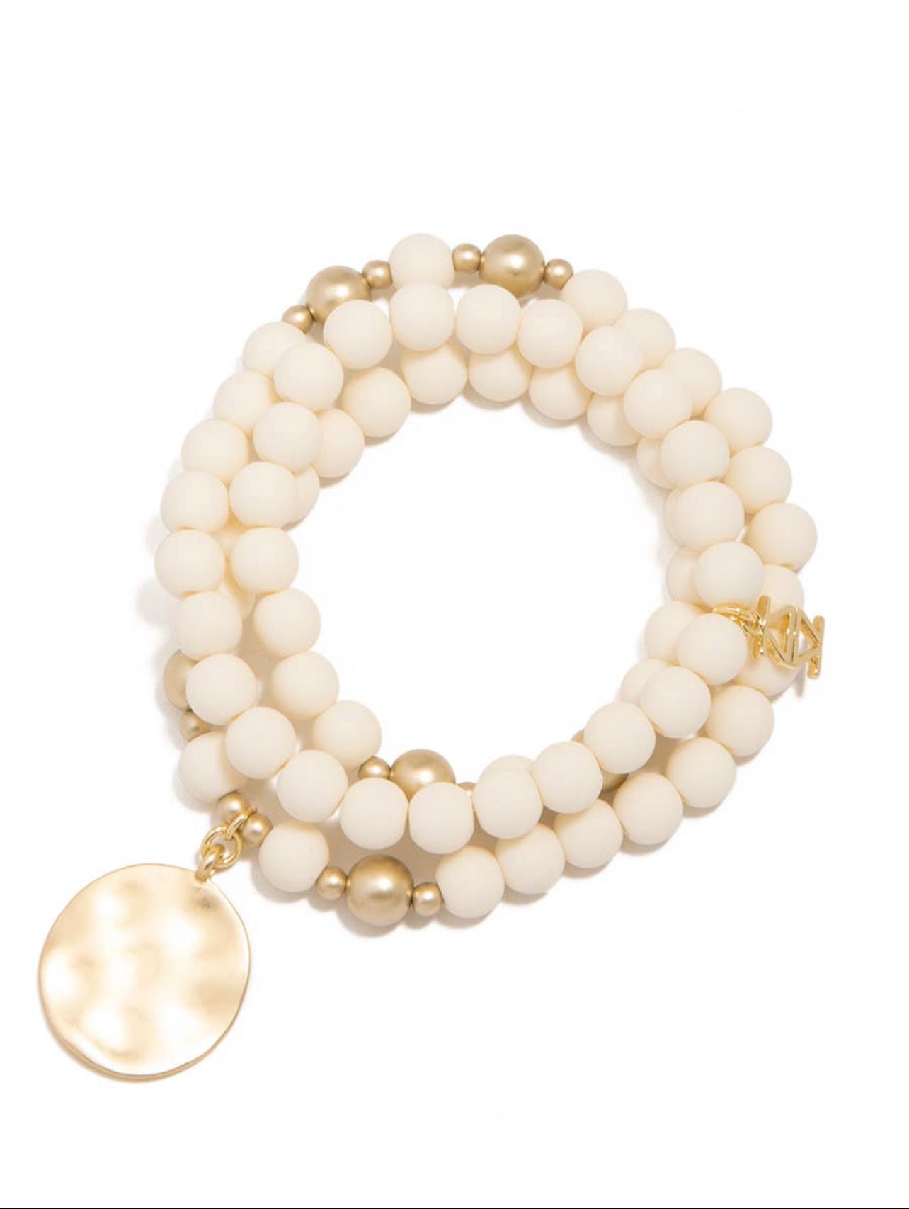 Matte Beaded Wrap Charm Bracelet | Multiple Colors - Willow and Queen